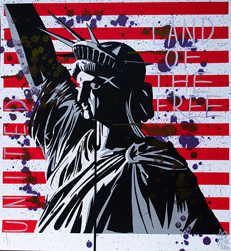 Pure Evil - Americas Nightmare - signed unique print