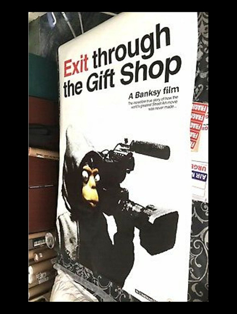 buy rare Banksy giant XL official cinema poster for exit through the gift shop movie