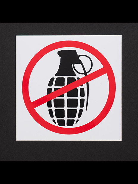 Buy Banksy No Hand Grenade sticker-Pictures on walls