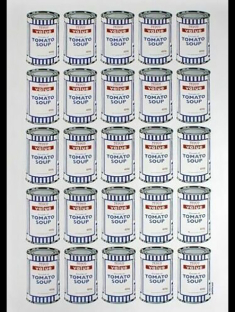Buy Banksy Tesco Value Tomato Soup Cans 2006 Offset lithograph from Santa’s Ghetto, pop-up store, Oxford Street, London, December 2006. Signed in plate.