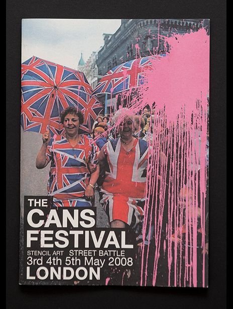 buy Banksy programme for The Cans Festival-Stencil Art-Street Battle-2008