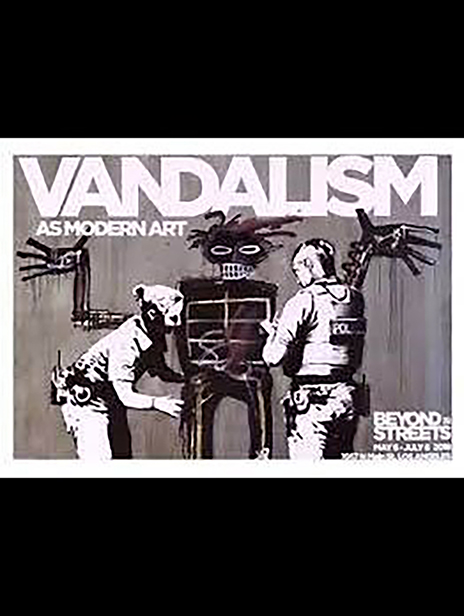 Banksy Vandalism Poster From Banksy's Beyond The Streets 2018 Show