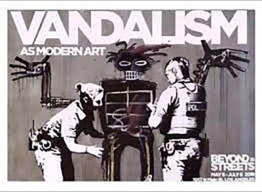 BANKSY VANDALISM POSTER from Banksy's Beyond The Streets 2018 Show