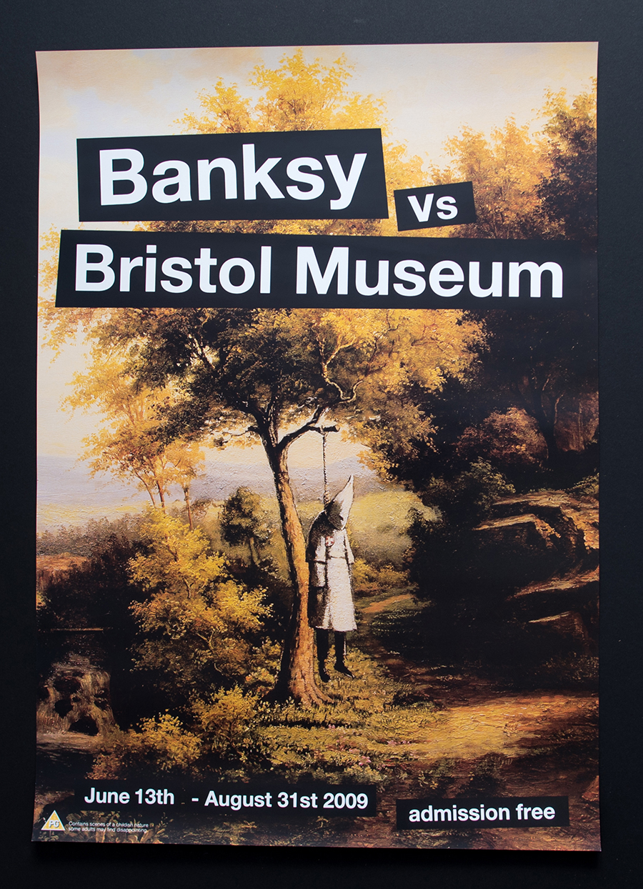 Banksy poster - Banksy vs Bristol Museum - Hanging Klansman