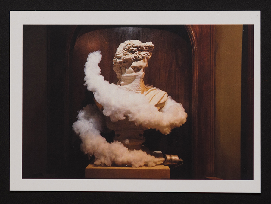 Very Rare Banksy Walled Off Hotel Postcard - David with Teargas