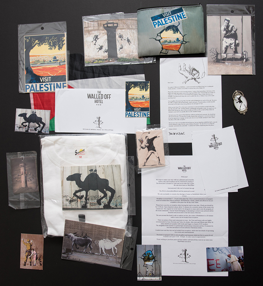 Banksy - Set of items From the Walled off Hotel