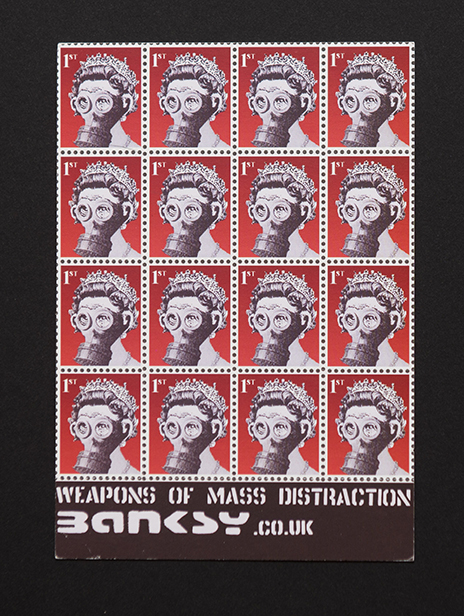 buy Banksy - Weapons of Mass Distraction poster - stamps