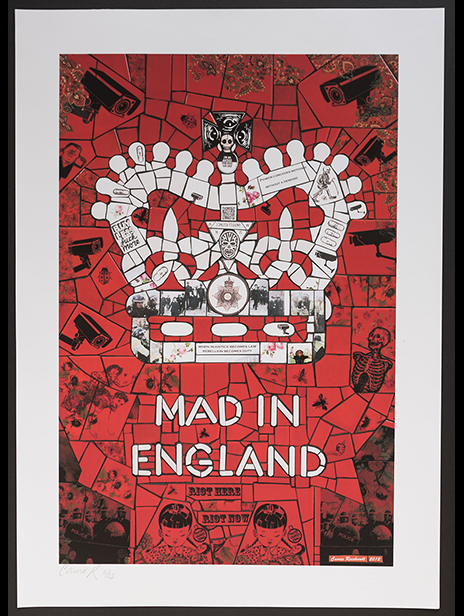 Carrie Reichardt Mad in England Crown on Red and Black