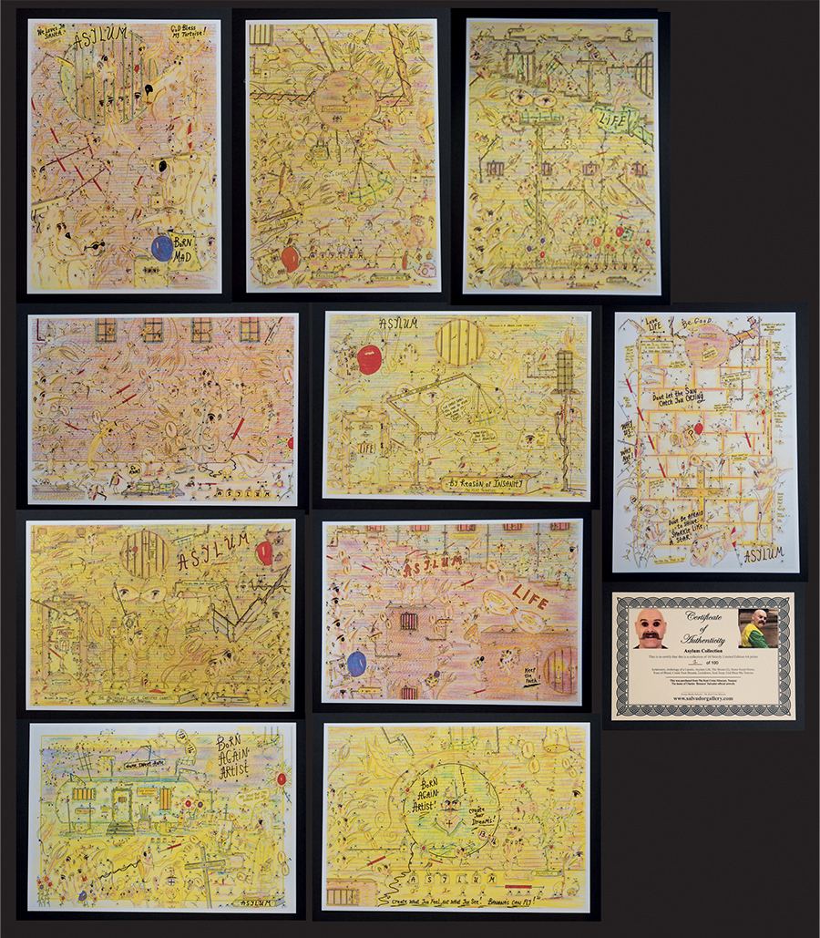 Charles Bronson - Broadmoor collection - Ten limited edition prints - A4 size