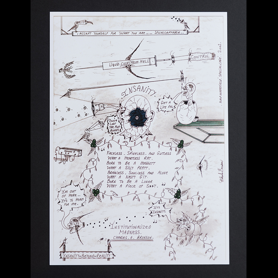 Charles Bronson - Life In Black and White - Institutionalised Madness