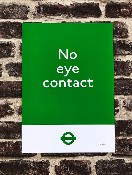 Dr D aka Subvertiser - No Eye Contact - Poster