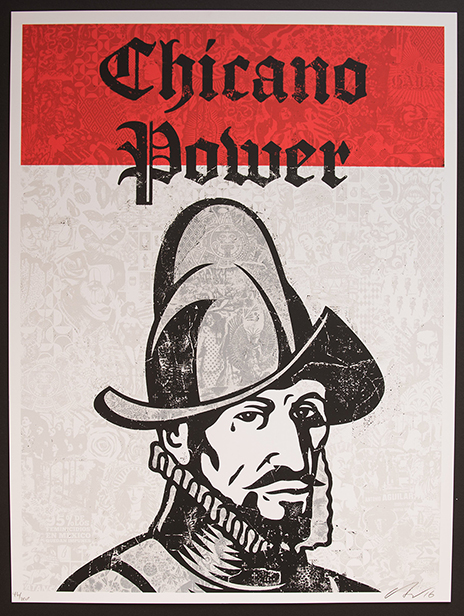Ernesto Yerena Montejano - Chicano Power - signed limited edition print