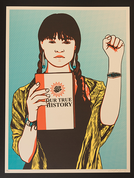 Ernesto Yerena Ganas Our True History 4 color screenprint, signed limited edition