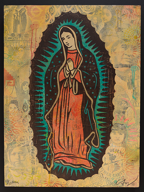 Virgin de Guadalupe - by Ernesto Yerena Montejano - signed, limited edition of 10 each one is unique