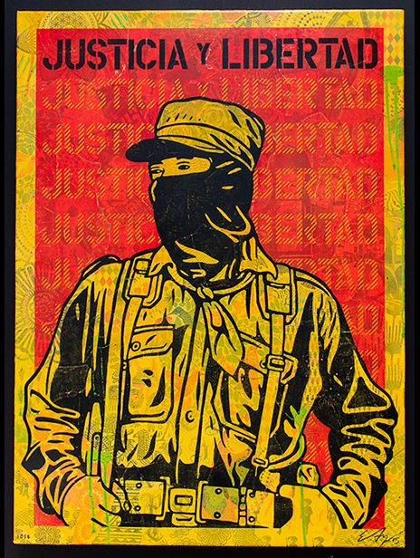 Ernesto Yerena - Justicia y Libertad - Justice and Freedom - One Off Artwork