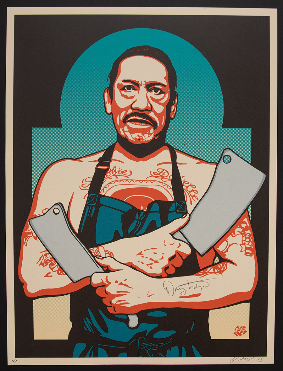 Danny Trejo by Ernesto Yerena-signed limited edition art print