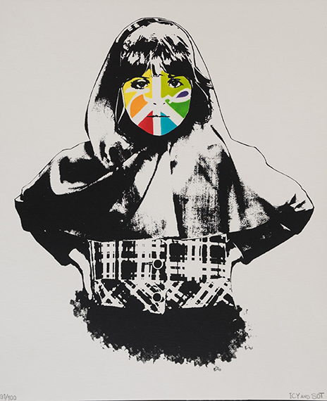 buy Icy and Sot peace girl print at artists republica, free secure shipping