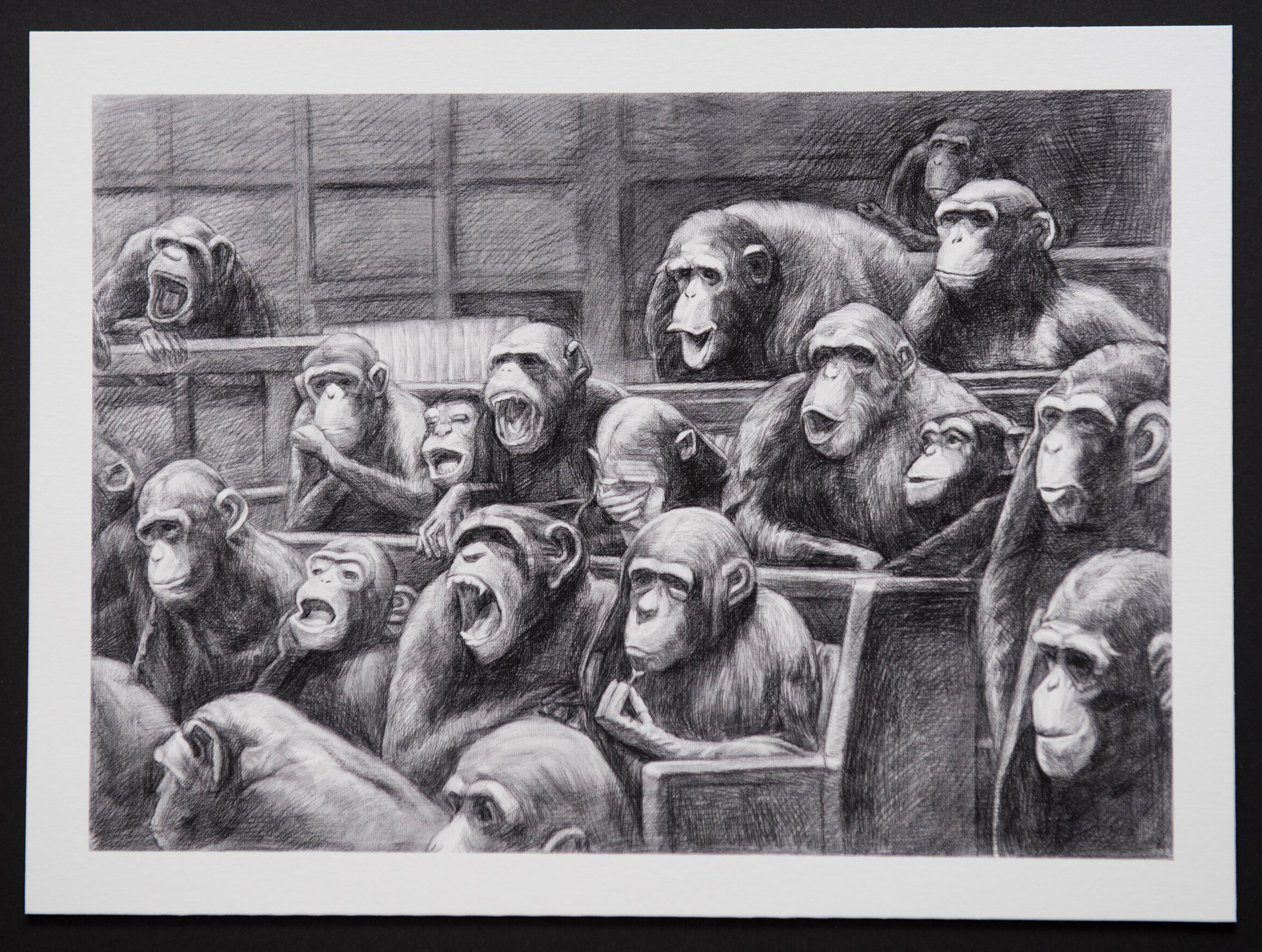 Mason Storm Monkey Parliament II - Signed Sketch Print