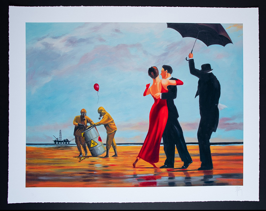 Mason Storm Toxic Beach Escaping Dreams - hand finished signed limited edition print