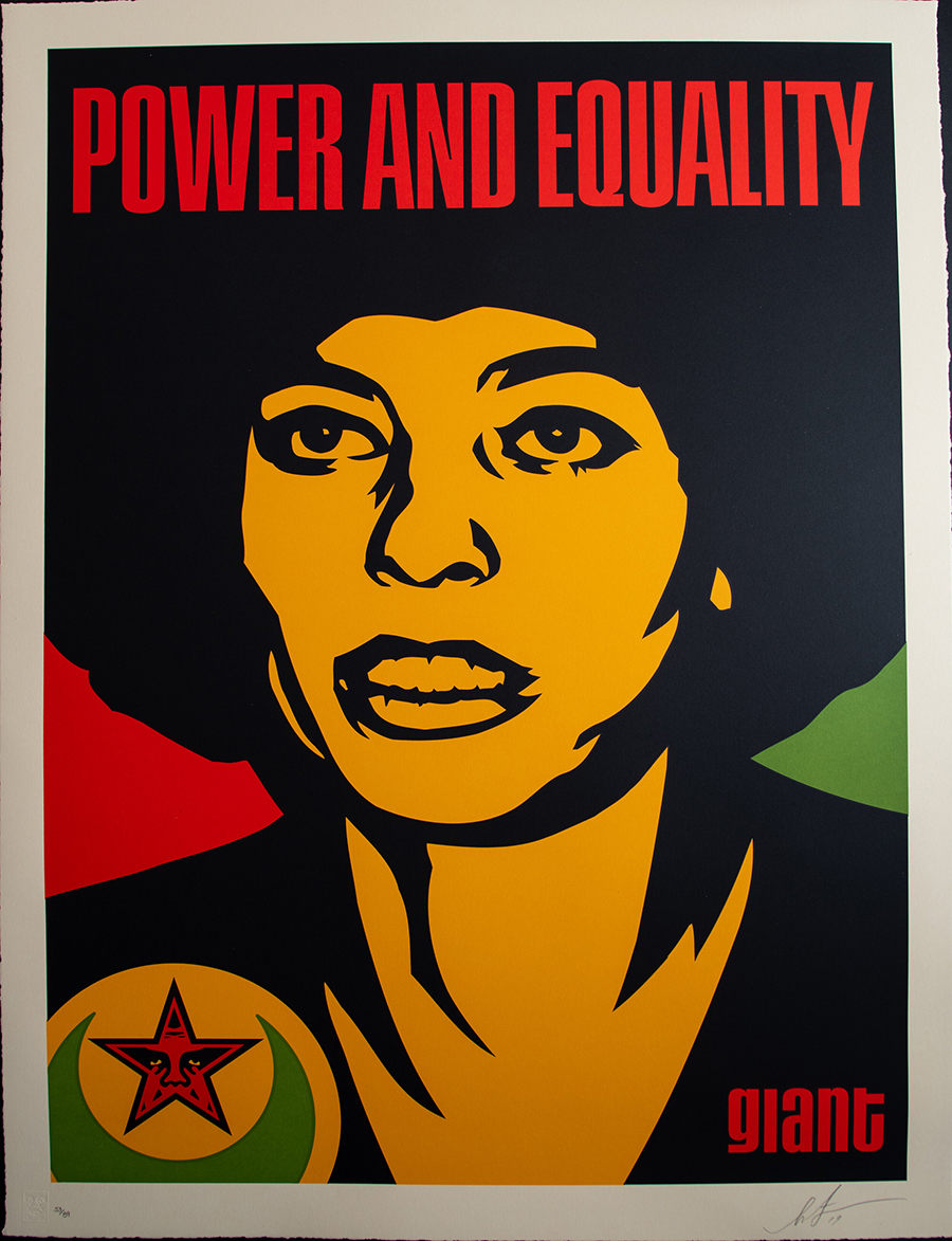 Obey Shepard Fairey-Jesse Nubian signed limited edition print