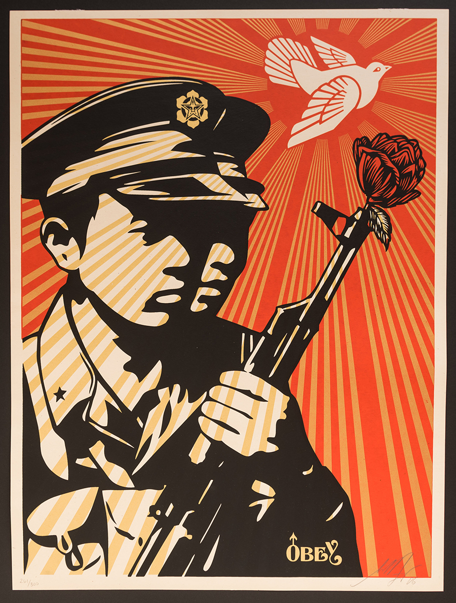 Shepard Fairey Obey  - Chinese Soldiers signed limited edition art print