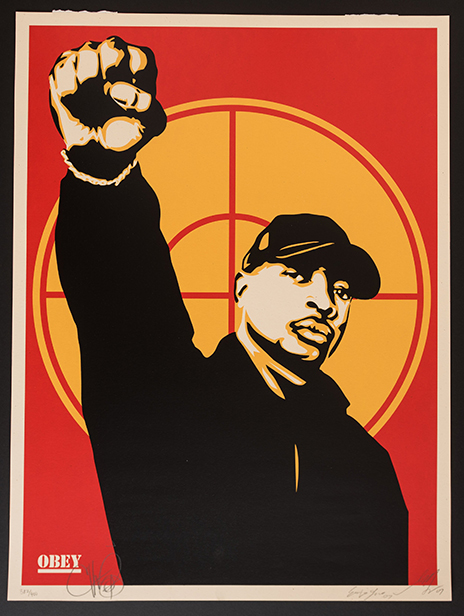 Shepard Fairey and Ernesto Yerena collaboration signed by both artists limited edition