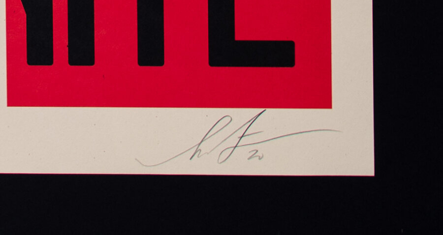 Obey Shepard Fairey Liberte Egalite Fraternite Print - signed