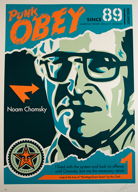 Obey Shepard Fairey Noam Chomsky poster