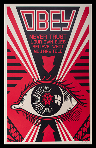 OBEY Eye Poster by the artist Shepard Fairey