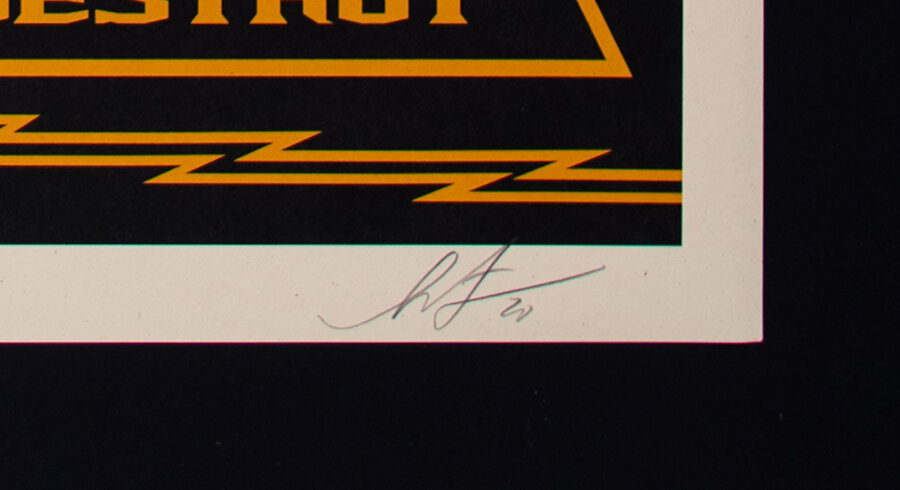 Obey Shepard Fairey Print & Destroy Poster signed and dated by the artist