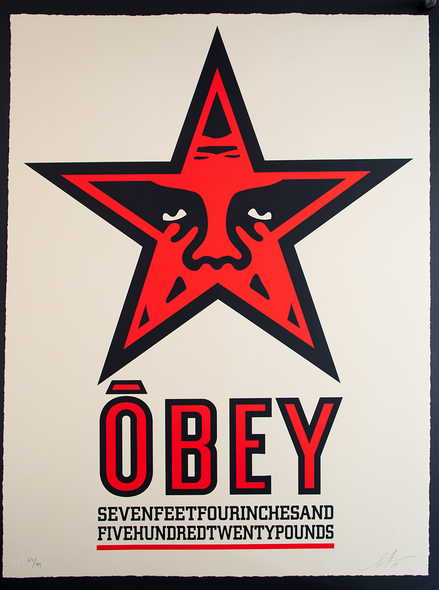 Obey Shepard Fairey OBEY Star - Large Format Serigraph 2019