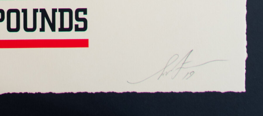 Shepard Fairey OBEY Star - signed and dated by teh artist