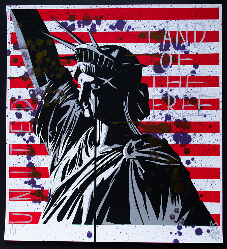 Pure Evil - America’s Nightmare One Off Hand Finished Print - signed