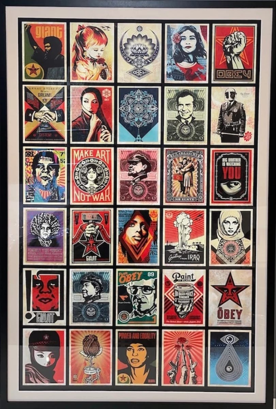 SHEPARD FAIREY - FACING THE GIANT POSTCARD BOX SET with 30 postcards